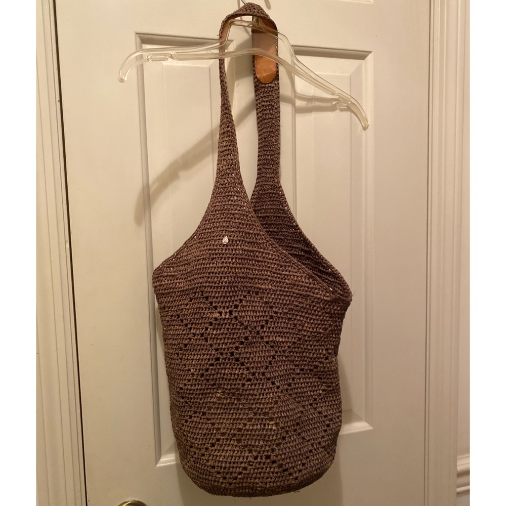 Helen Kaminski Raffia & Leather Bag